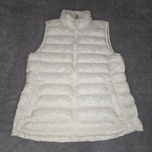 32 Degrees Heat Women’s White Sleeveless Padded Puffer Vest Jacket Medium